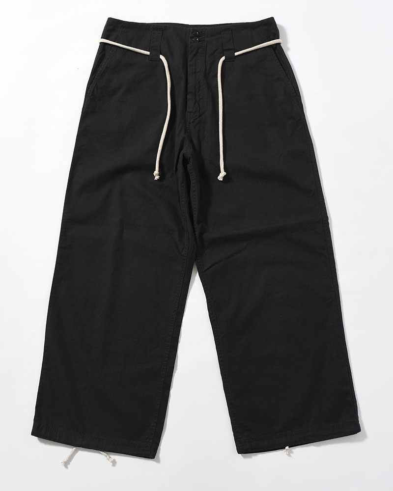 DRAWCORD PANTS -BLACK-