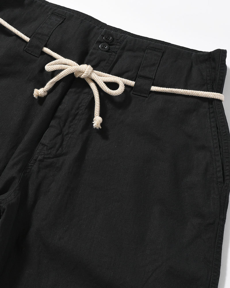 DRAWCORD PANTS -BLACK-