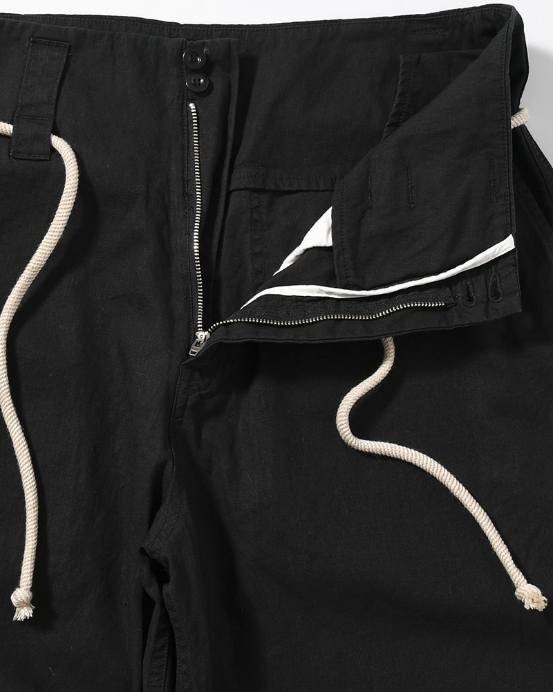 DRAWCORD PANTS -BLACK-