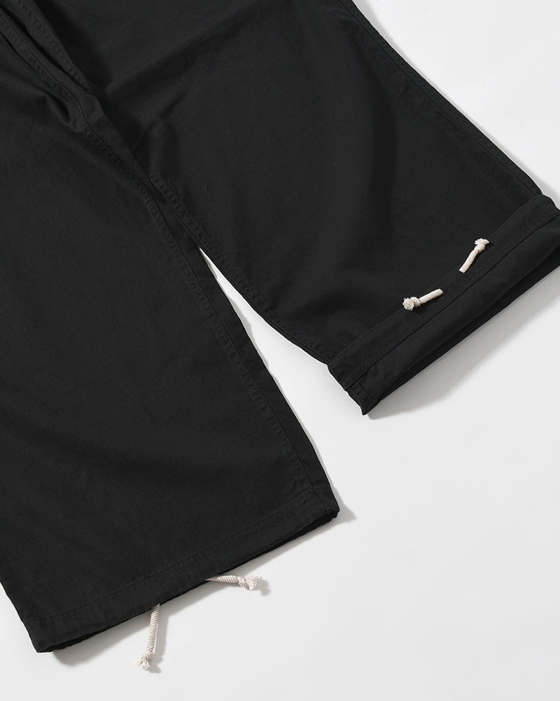 DRAWCORD PANTS -BLACK-