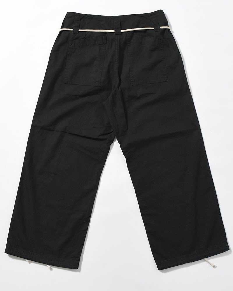 DRAWCORD PANTS -BLACK-