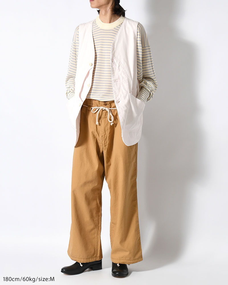 DRAWCORD PANTS -CAMEL-