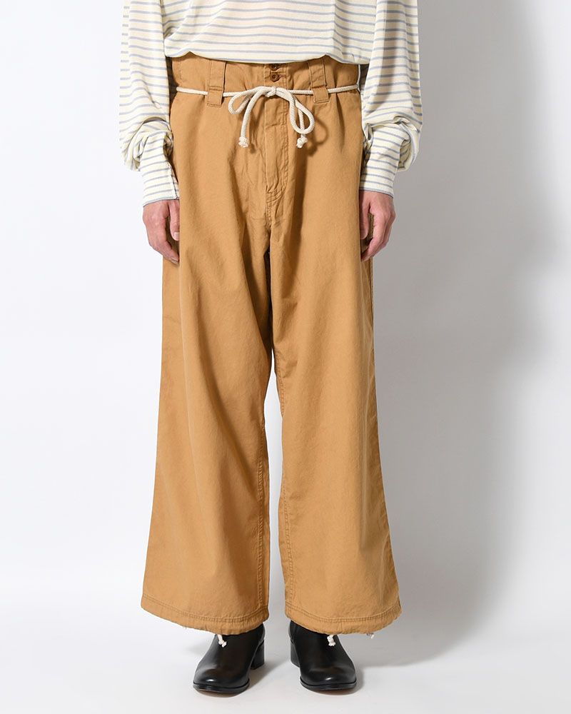 DRAWCORD PANTS -CAMEL-