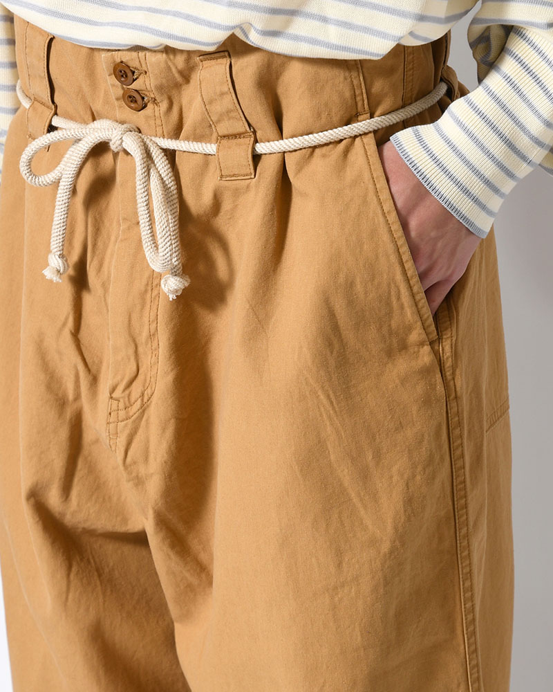 DRAWCORD PANTS -CAMEL-