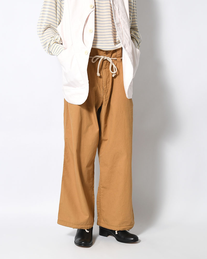 DRAWCORD PANTS -CAMEL-