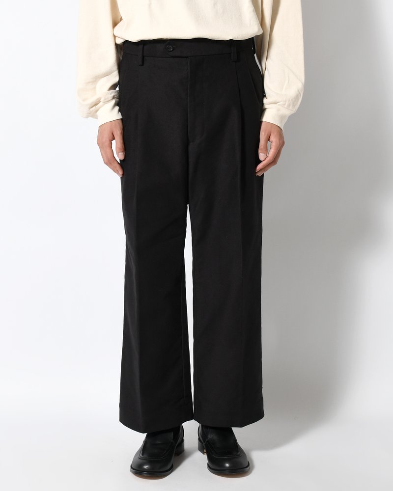 MOLE SKIN TROUSERS -BLACK-