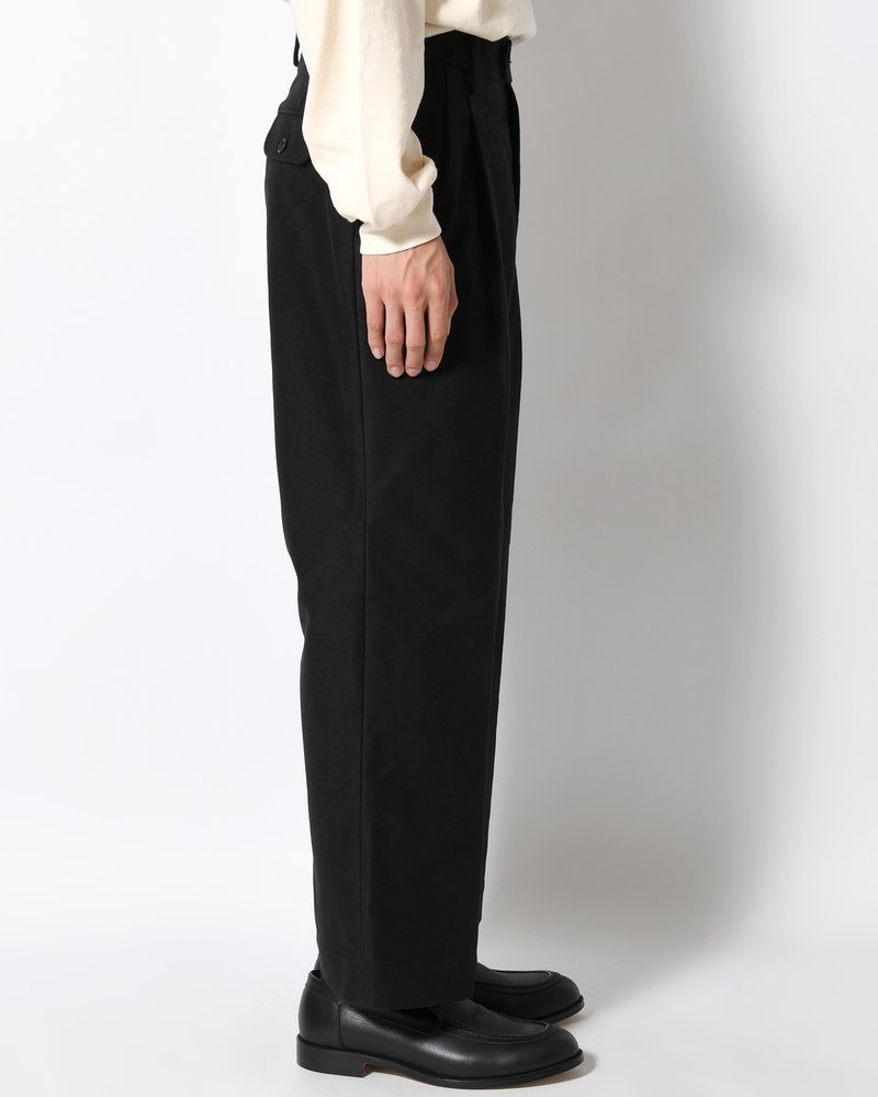 MOLE SKIN TROUSERS -BLACK-