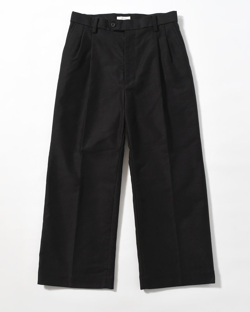 MOLE SKIN TROUSERS -BLACK-