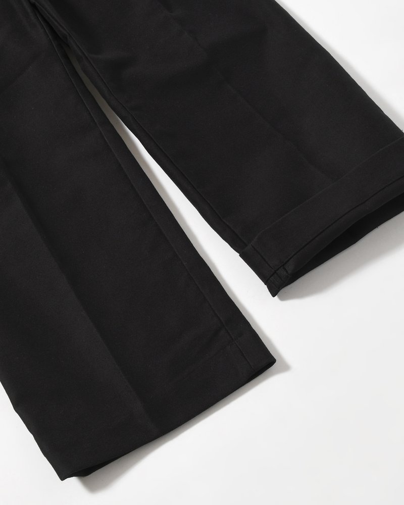 MOLE SKIN TROUSERS -BLACK-