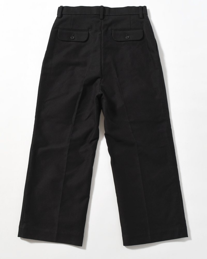 MOLE SKIN TROUSERS -BLACK-