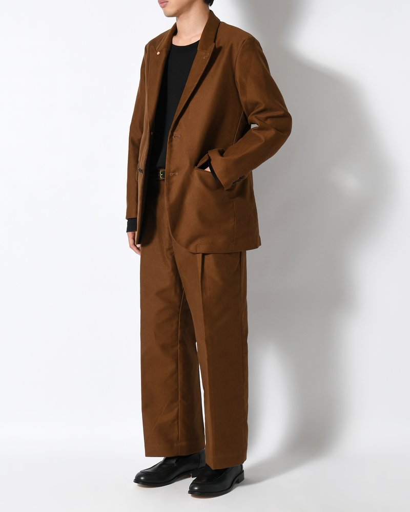 MOLE SKIN TROUSERS -BROWN-