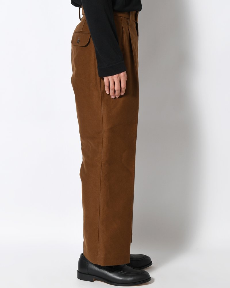 MOLE SKIN TROUSERS -BROWN-