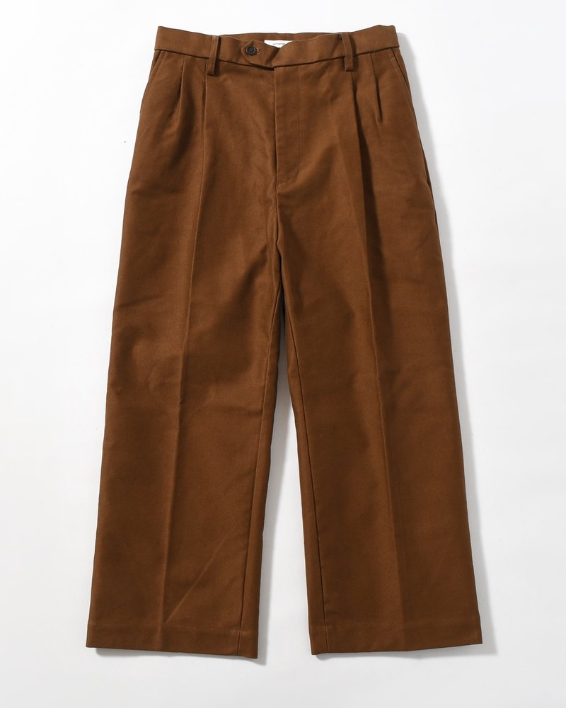 MOLE SKIN TROUSERS -BROWN-