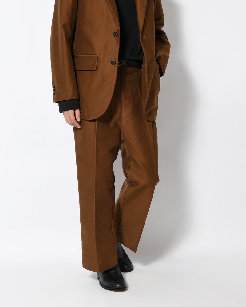 MOLE SKIN TROUSERS -BROWN-