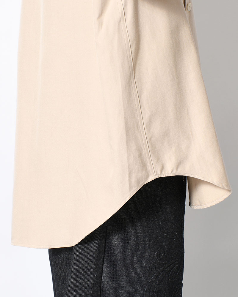 ORIGAMI POCKET SHIRT (LONG SLEEVE) -BEIGE-