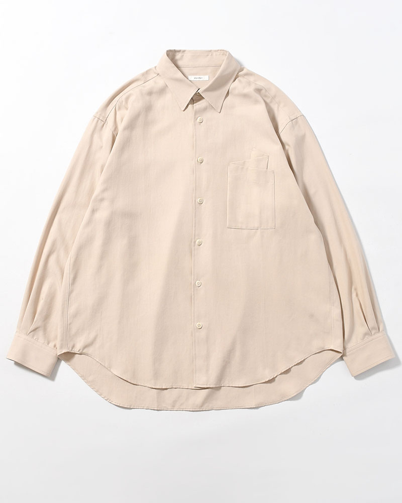 ORIGAMI POCKET SHIRT (LONG SLEEVE) -BEIGE-