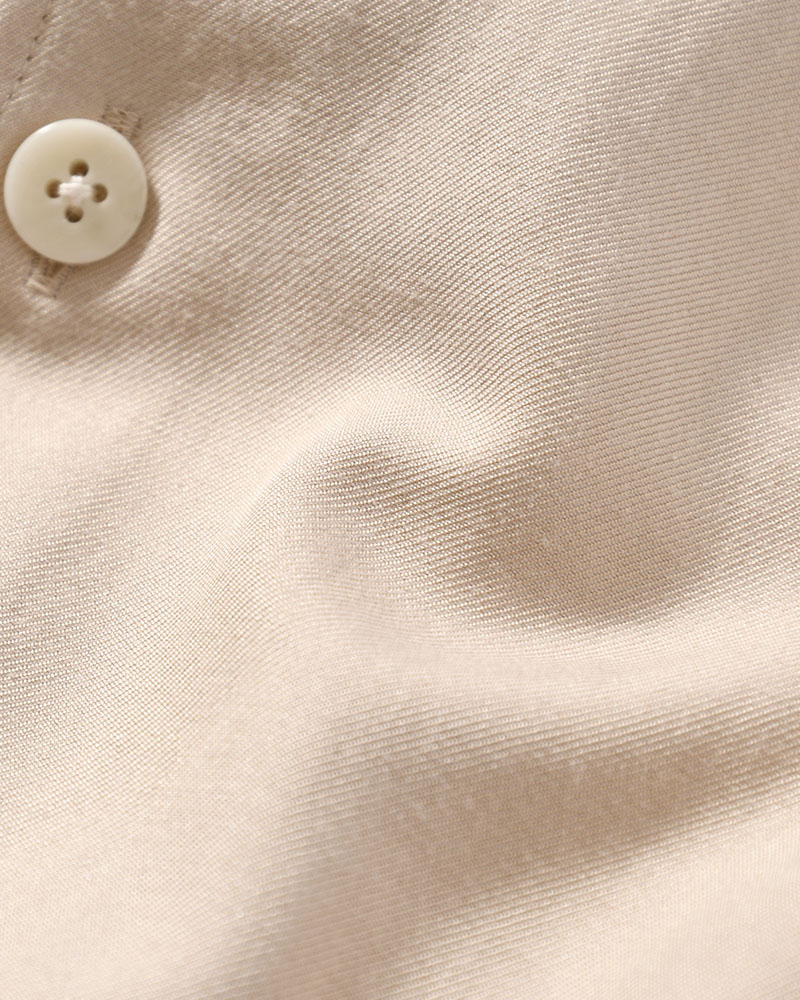 ORIGAMI POCKET SHIRT (LONG SLEEVE) -BEIGE-