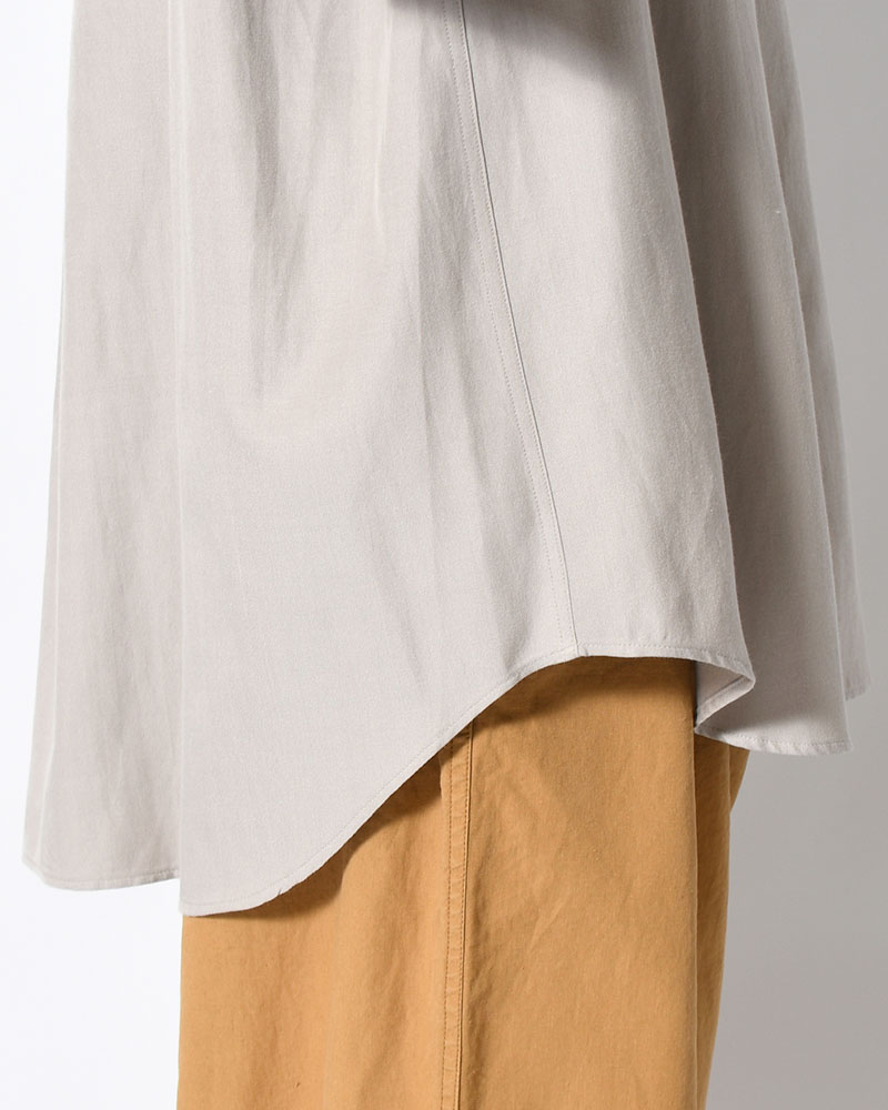 ORIGAMI POCKET SHIRT (LONG SLEEVE) -LIGHT GRAY-