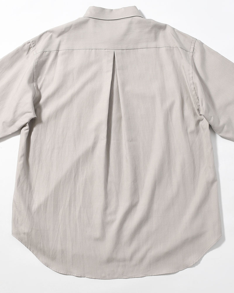 ORIGAMI POCKET SHIRT (LONG SLEEVE) -LIGHT GRAY-