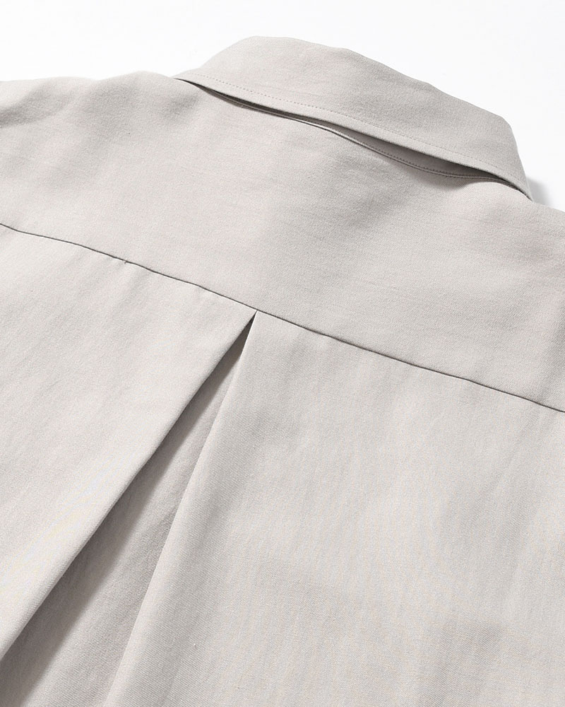 ORIGAMI POCKET SHIRT (LONG SLEEVE) -LIGHT GRAY-
