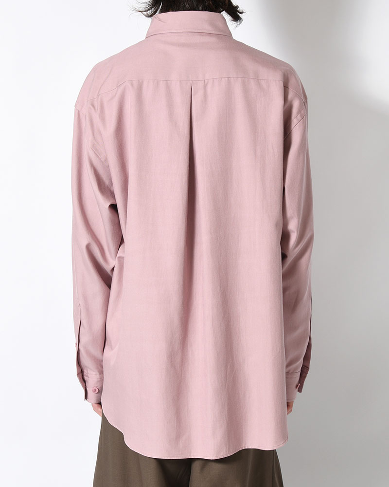 ORIGAMI POCKET SHIRT (LONG SLEEVE) -DARK PINK-