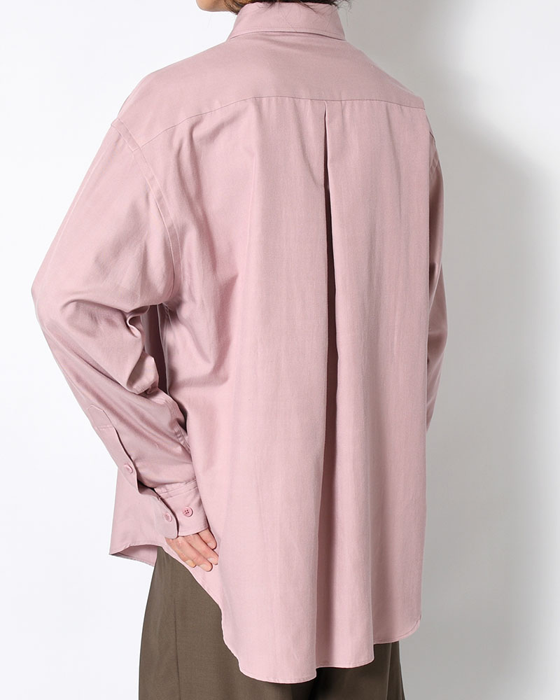 ORIGAMI POCKET SHIRT (LONG SLEEVE) -DARK PINK-