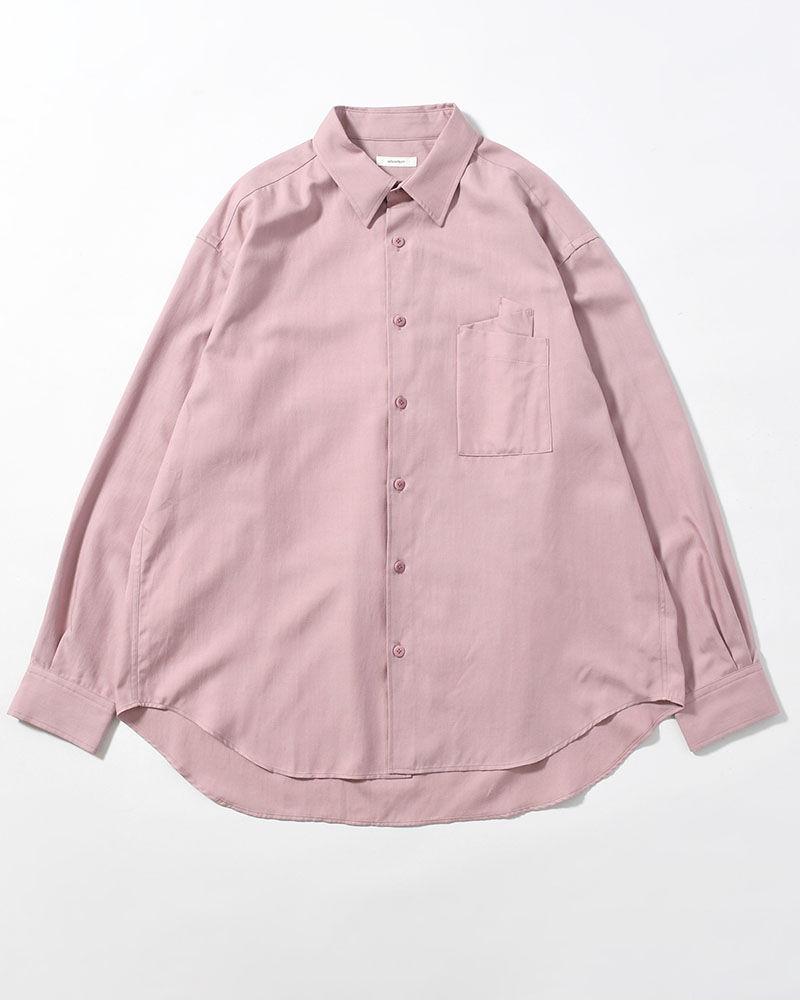 ORIGAMI POCKET SHIRT (LONG SLEEVE) -DARK PINK-