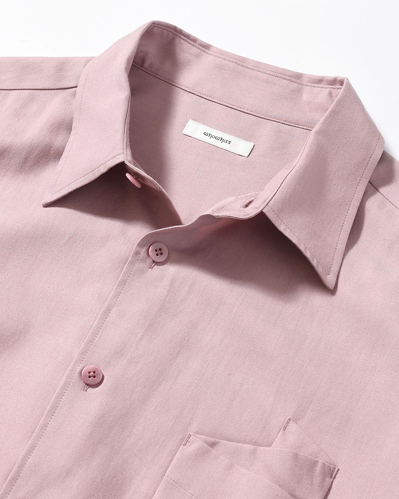 ORIGAMI POCKET SHIRT (LONG SLEEVE) -DARK PINK-