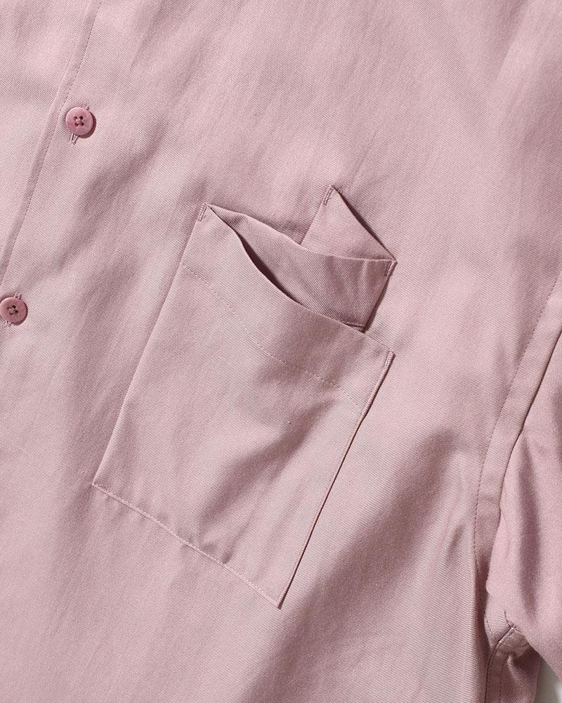 ORIGAMI POCKET SHIRT (LONG SLEEVE) -DARK PINK-