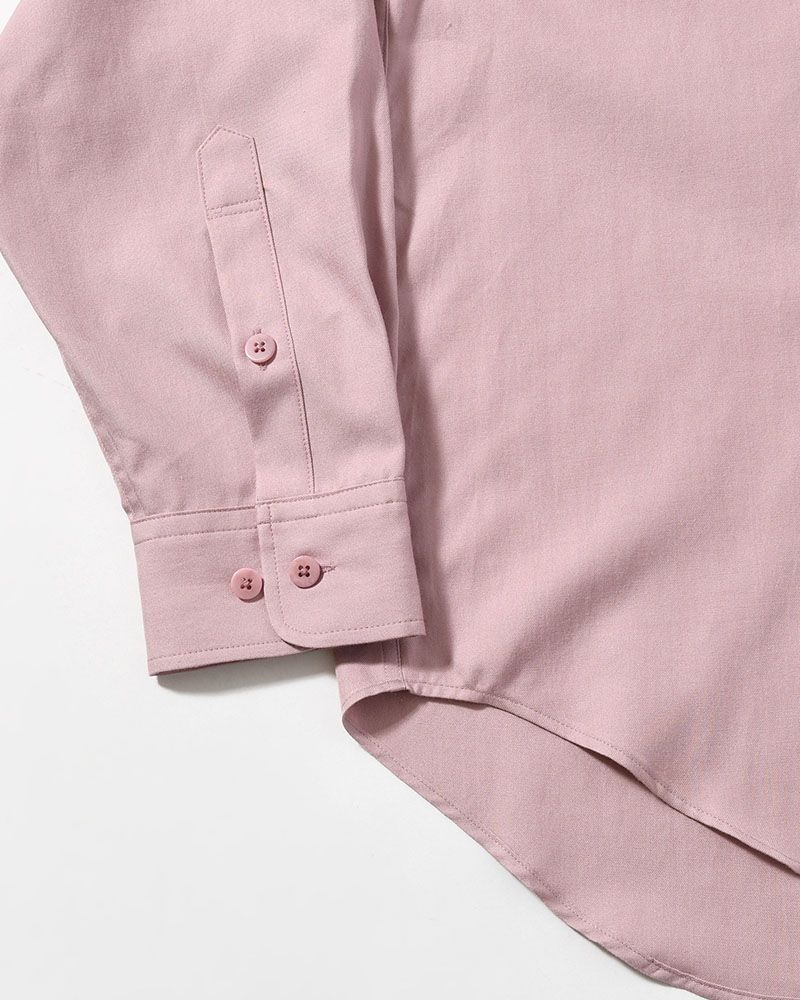 ORIGAMI POCKET SHIRT (LONG SLEEVE) -DARK PINK-