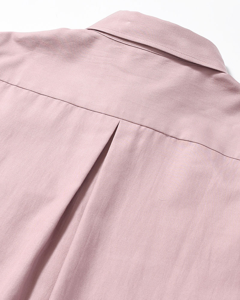 ORIGAMI POCKET SHIRT (LONG SLEEVE) -DARK PINK-