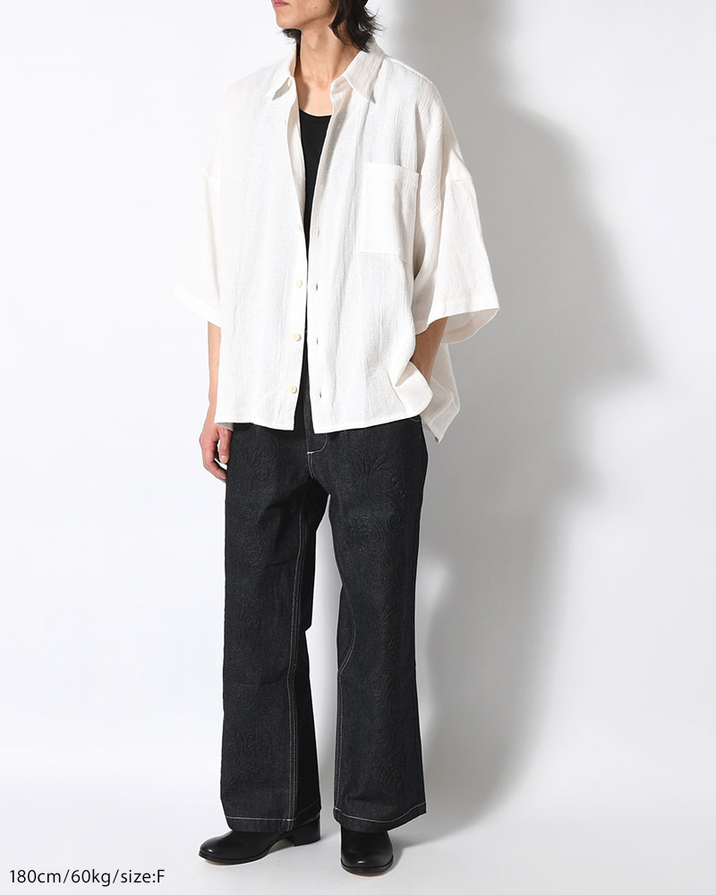5X SHIRT (SHORT SLEEVE) -WHITE-