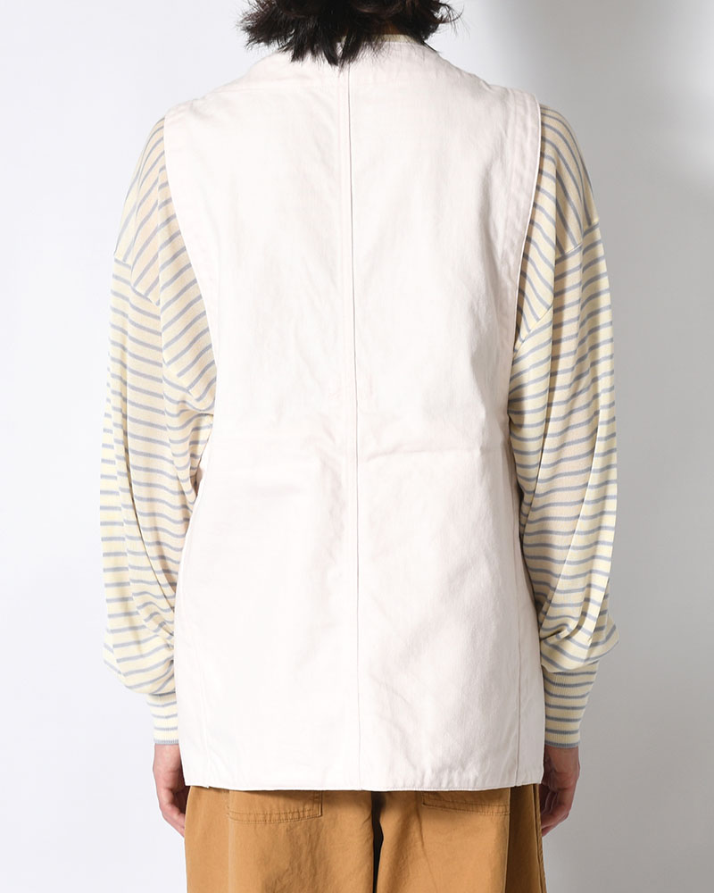 12oz DENIM VEST -LIGHT PINK-
