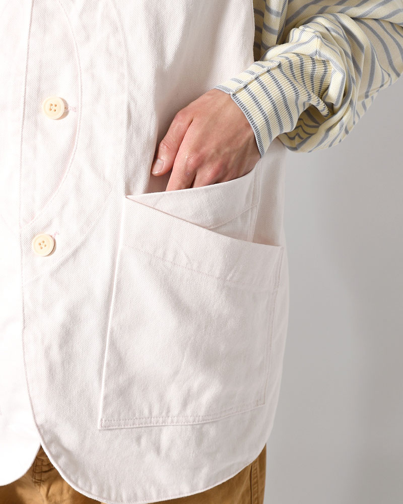 12oz DENIM VEST -LIGHT PINK-