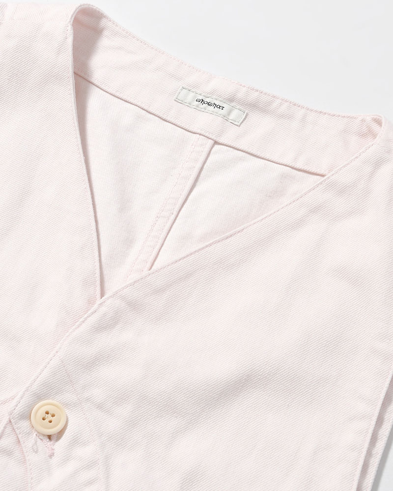 12oz DENIM VEST -LIGHT PINK-