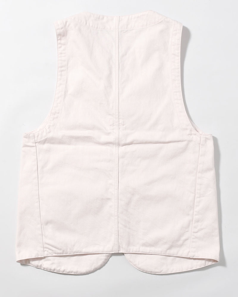 12oz DENIM VEST -LIGHT PINK-