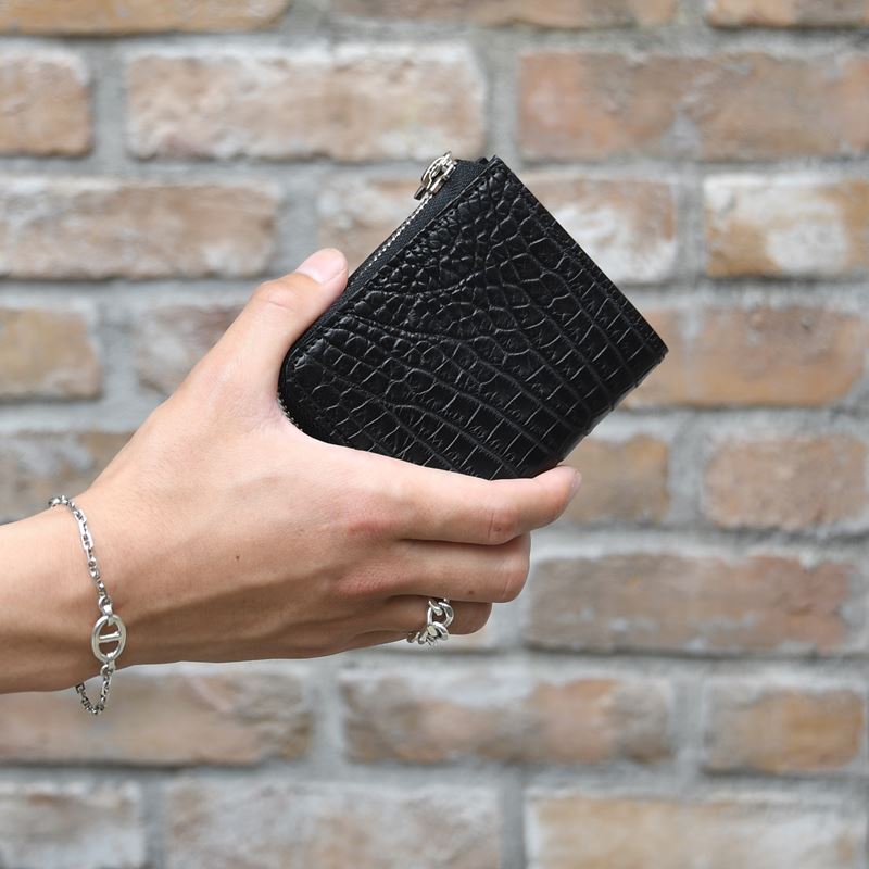 CRISTY VERY COMPACT WLT.5 / CROCO -BLACK-