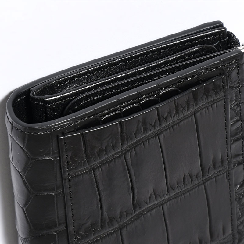 CRISTY VERY COMPACT WLT.5 / CROCO -BLACK-