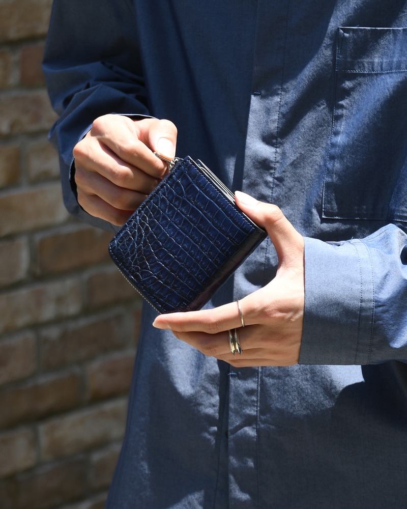 CRISTY VERY COMPACT WLT.5 / AI CROCO -INDIGO-
