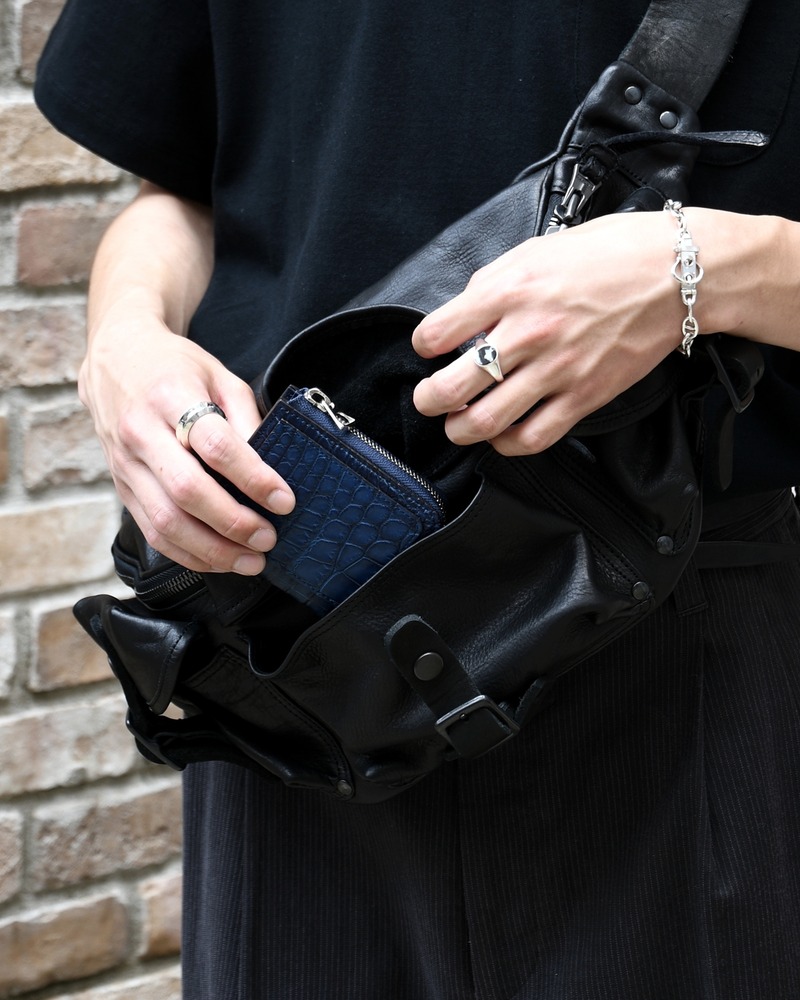 CRISTY VERY COMPACT WLT.5 / AI CROCO -INDIGO-