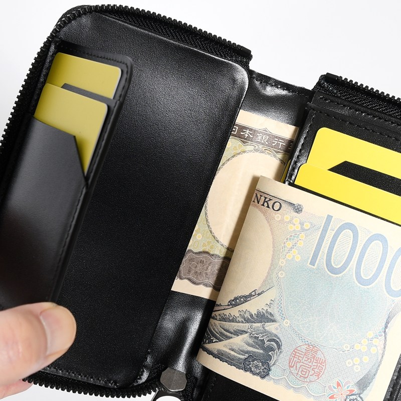 CRISTY SMART MID WLT .5 / CROCO BK COLLECTION -BLACK-