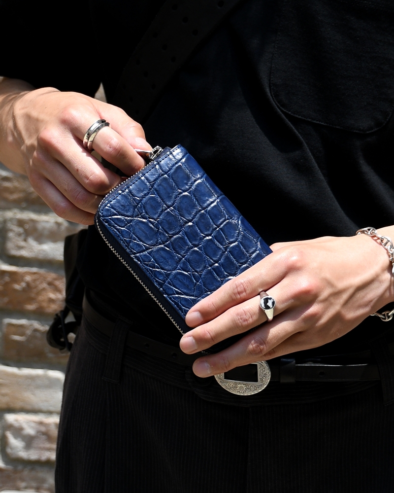 CRISTY SMART MID WLT .5 / AI CROCO -INDIGO-