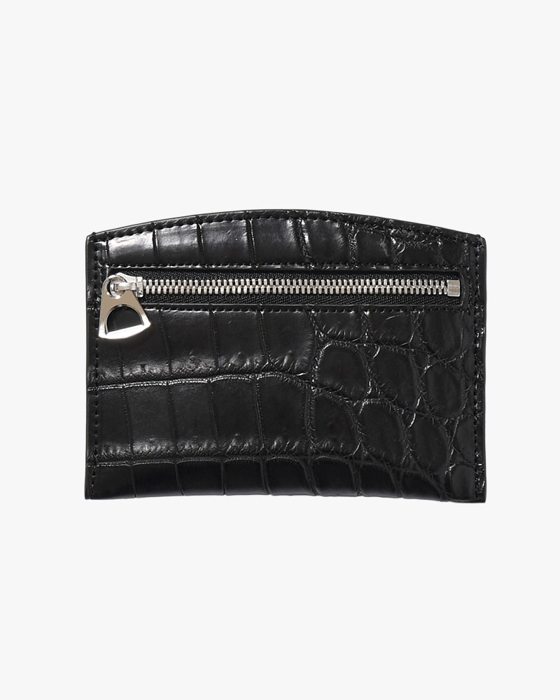 CRISTY SMART CARD WLT / CROCO -BLACK-