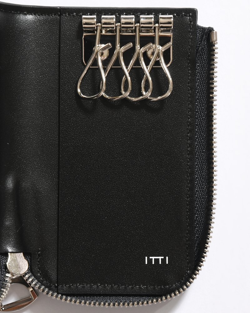 CRISTY KEY CARD CASE / DIPLO FJORD -BLACK-