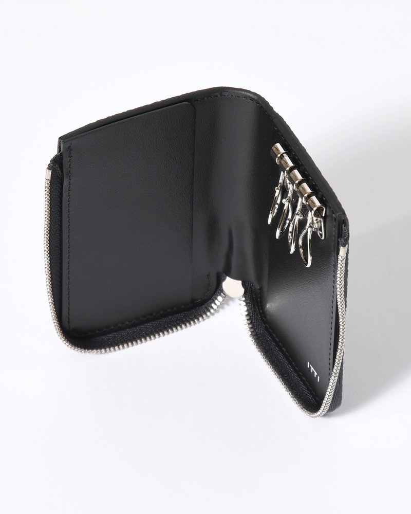CRISTY KEY CARD CASE / DIPLO FJORD -BLACK-