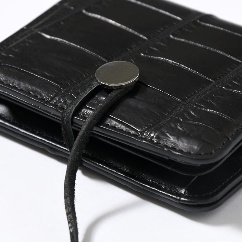 CRISTY WIND COMPACT WLT / CROCO -BLACK-