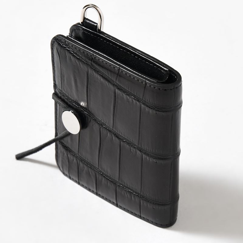 CRISTY WIND COMPACT WLT / CROCO -BLACK-