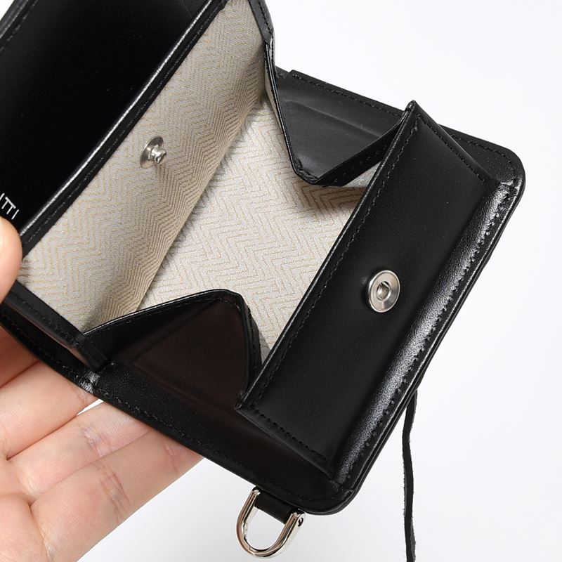 CRISTY WIND COMPACT WLT / CROCO -BLACK-