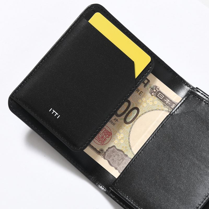 CRISTY WIND COMPACT WLT / CROCO -BLACK-