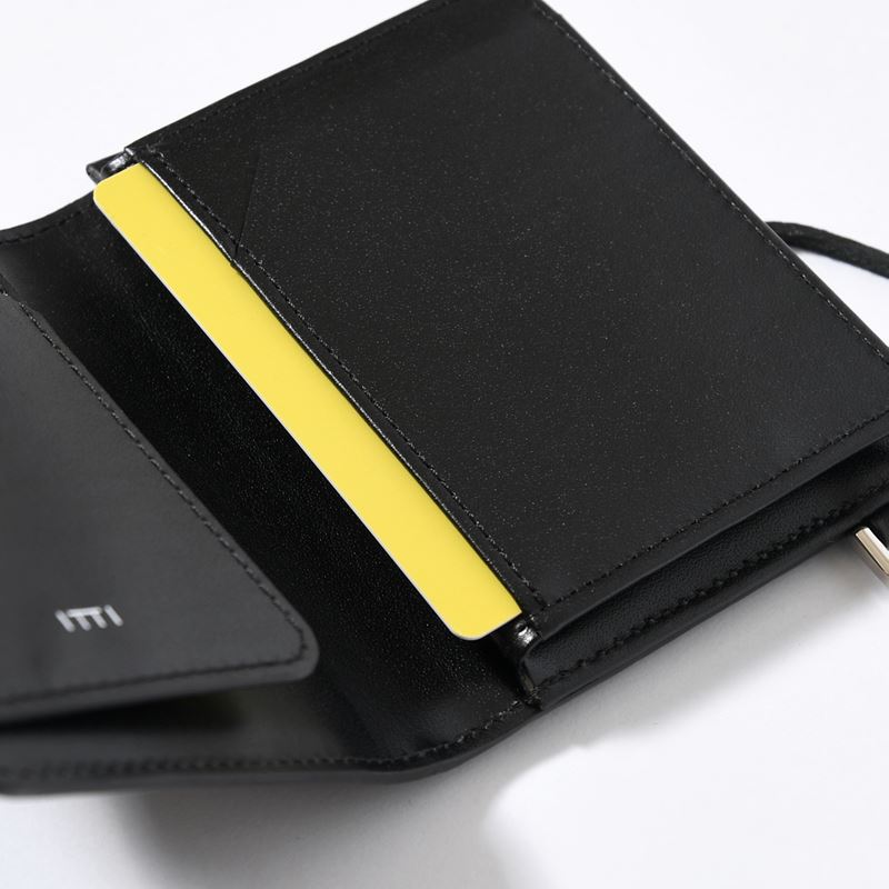 CRISTY WIND COMPACT WLT / CROCO -BLACK-